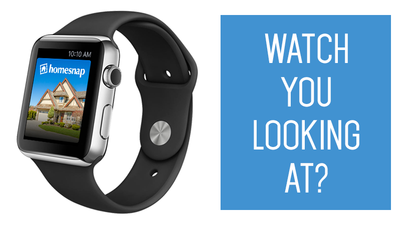 Apple Watch marketing designs for Homesnap